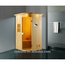 K-718 Sauna chambre faite à Foshan 2 personnes petite salle de flux, salle de sauna à vapeur portable